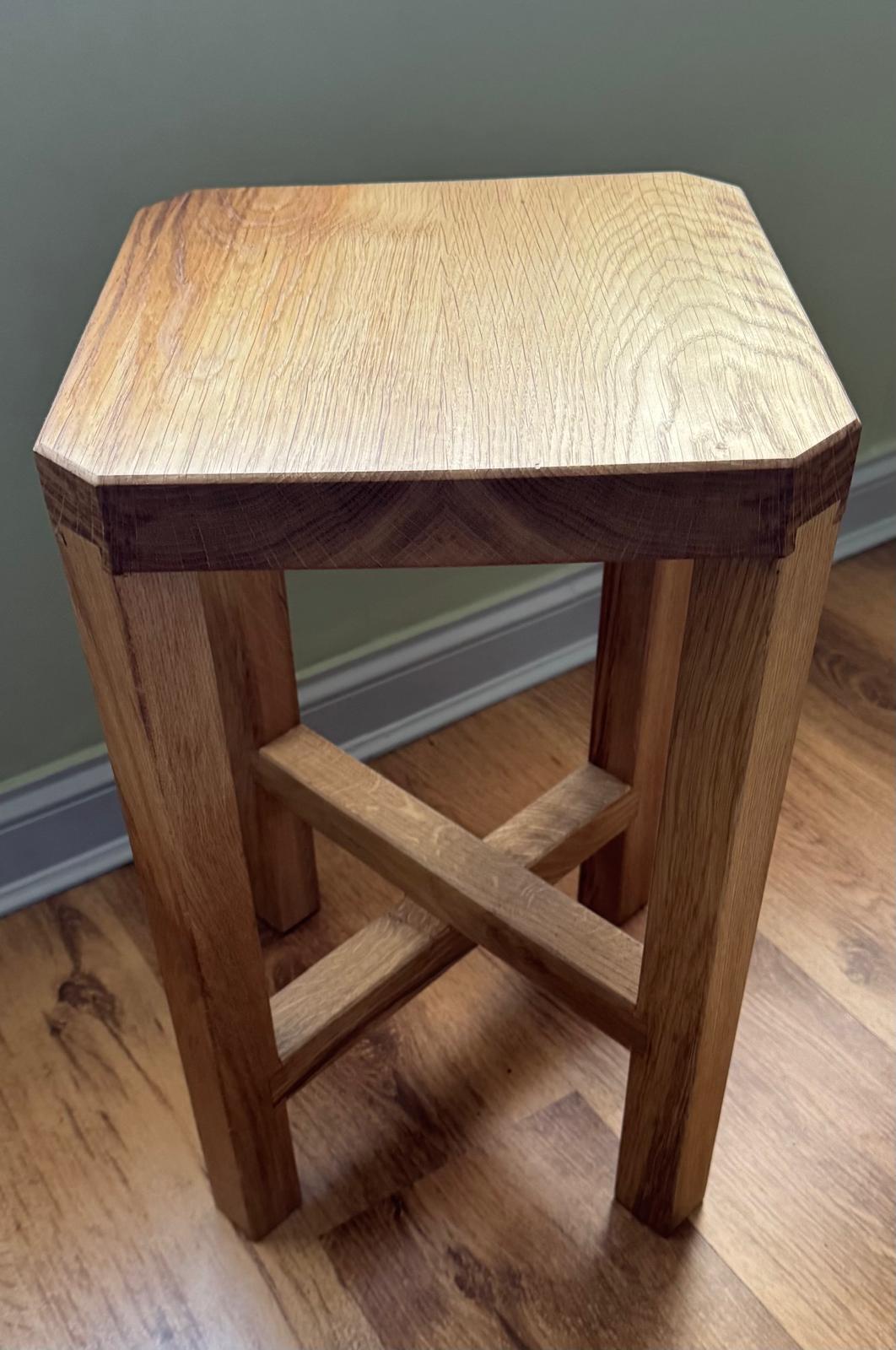 Scottish White Oak Solid Wood Side Table