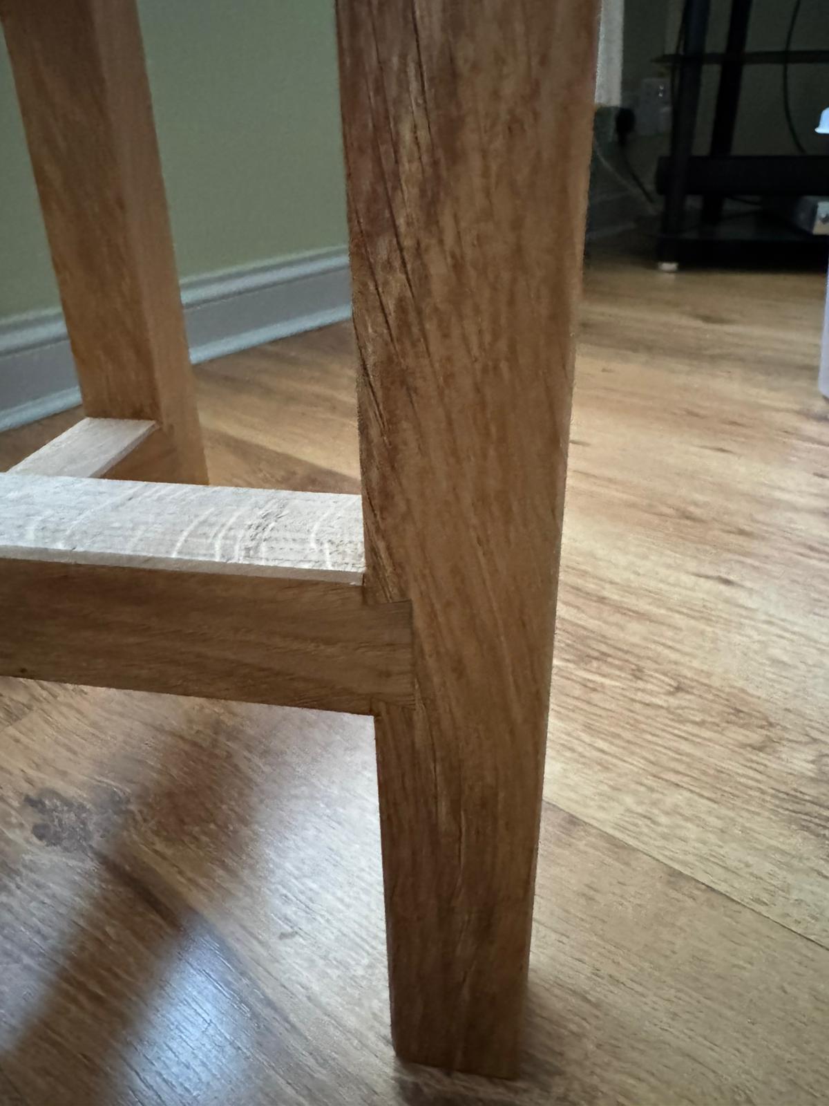 Scottish White Oak Solid Wood Side Table