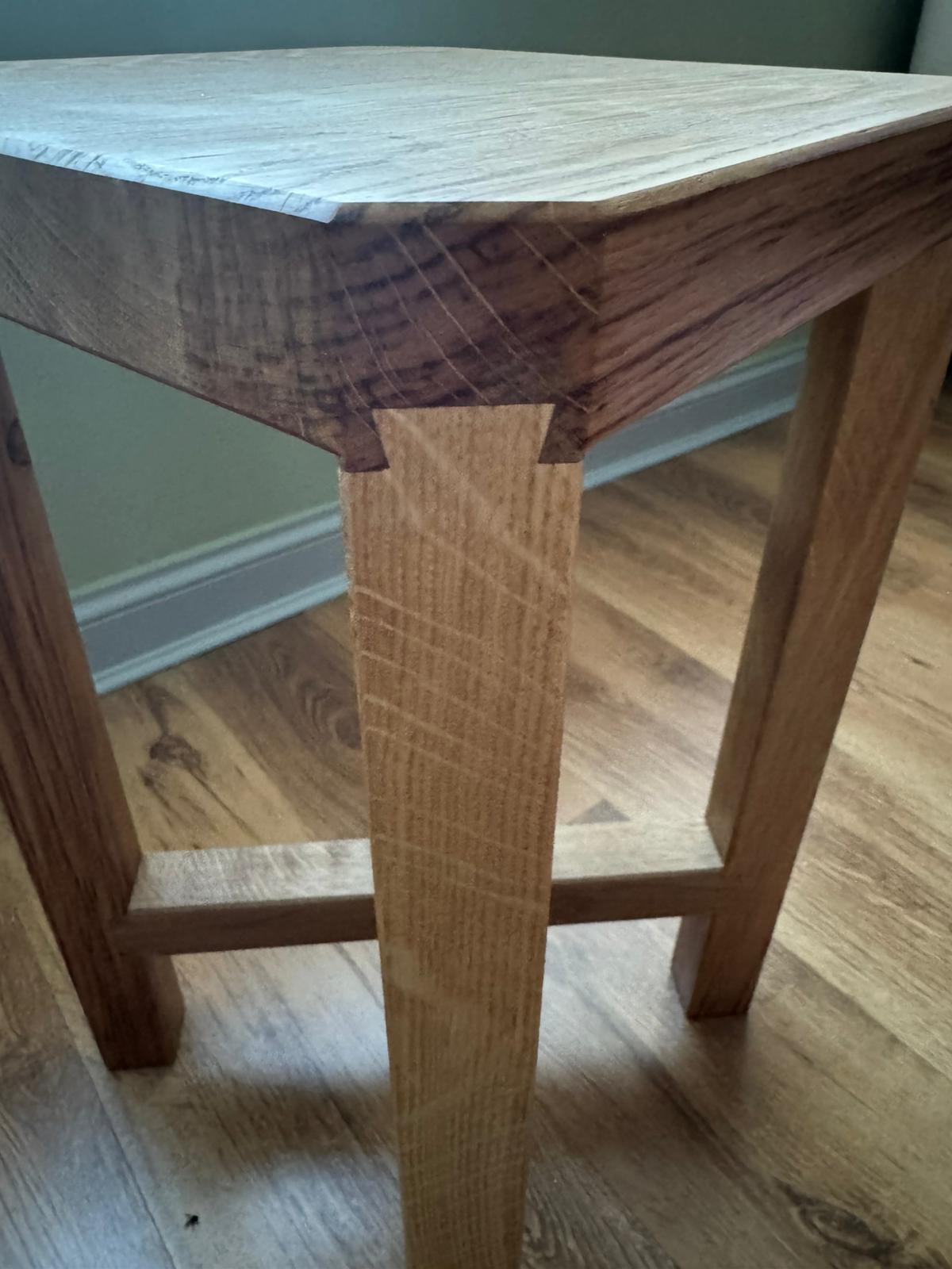 Scottish White Oak Solid Wood Side Table