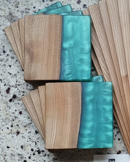 Handcrafted Resin & Wood Placemats & Coasters Custom Made To Order