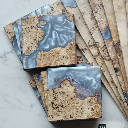 Handcrafted Resin & Wood Placemats & Coasters Custom Made To Order