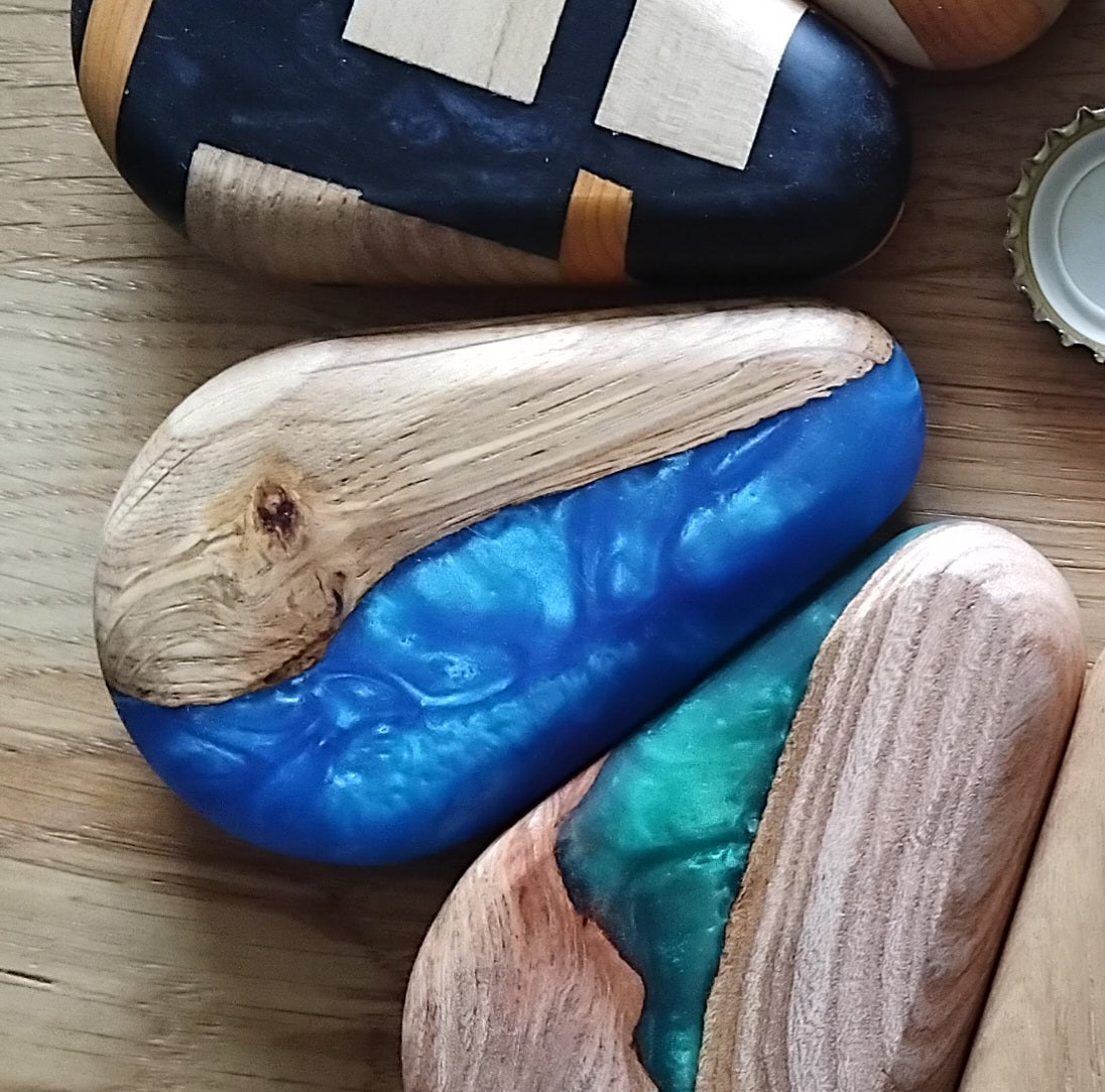 Teardrop Ergonomic Wooden Bottle Opener