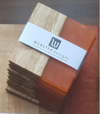 Handcrafted Resin & Wood Placemats & Coasters Custom Made To Order