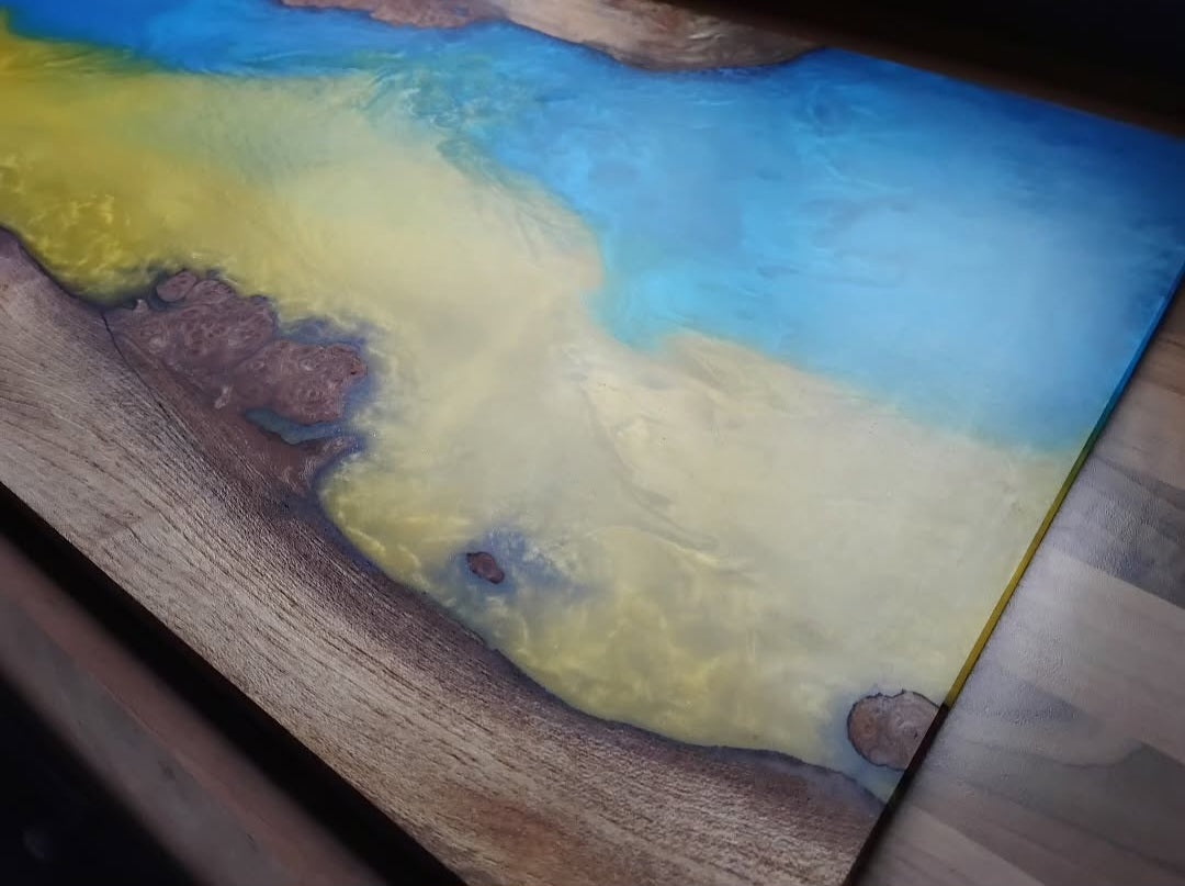 Custom Resin & Wood Centrepiece — Made to Order
