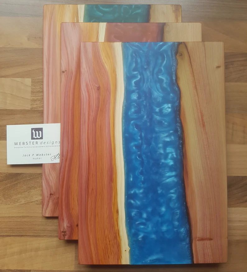 Handcrafted Resin & Wood Placemats & Coasters Custom Made To Order