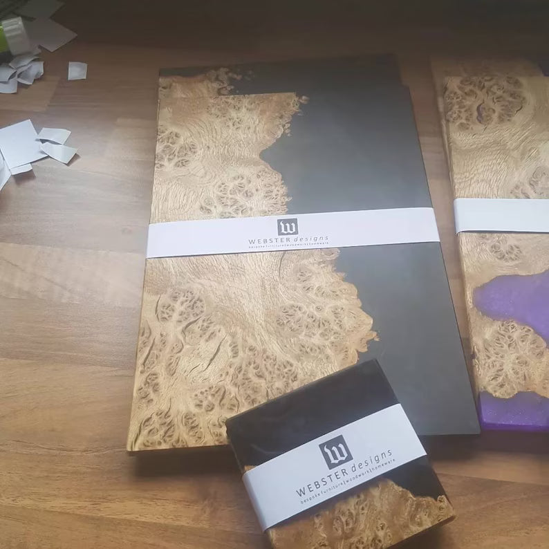 Handcrafted Resin & Wood Placemats & Coasters Custom Made To Order