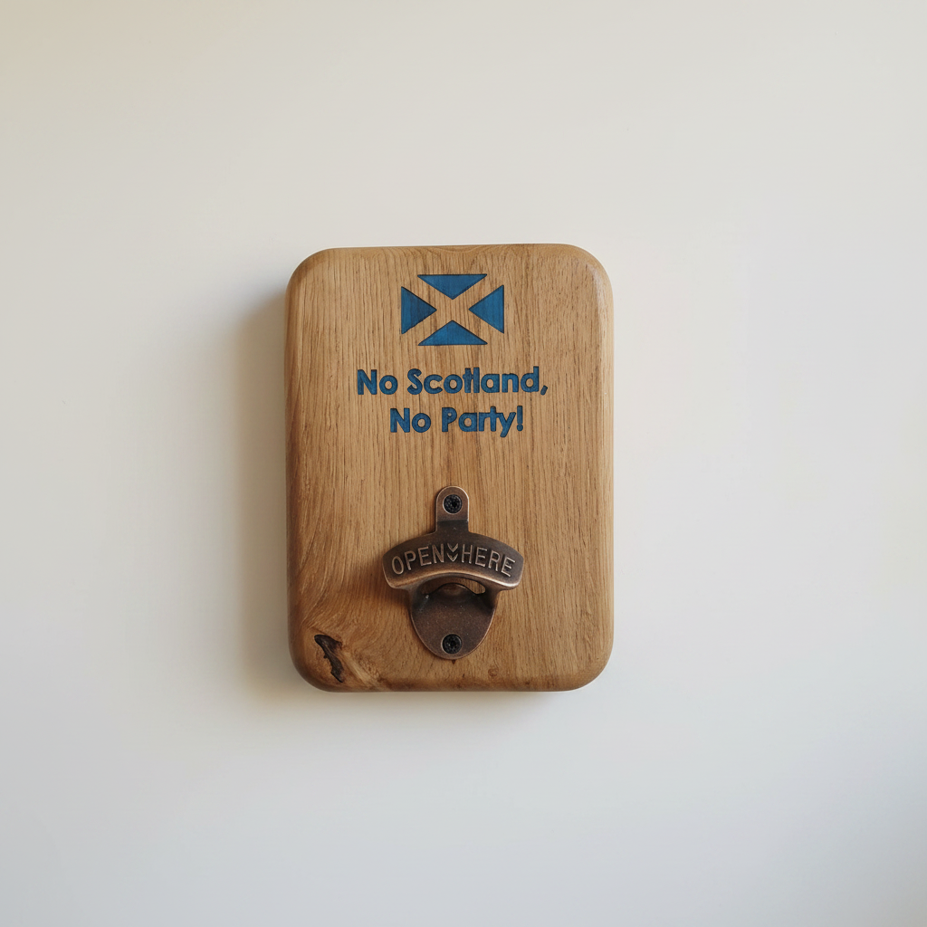 Wall Mounted Bottle Opener – no screws on kitchen wall
